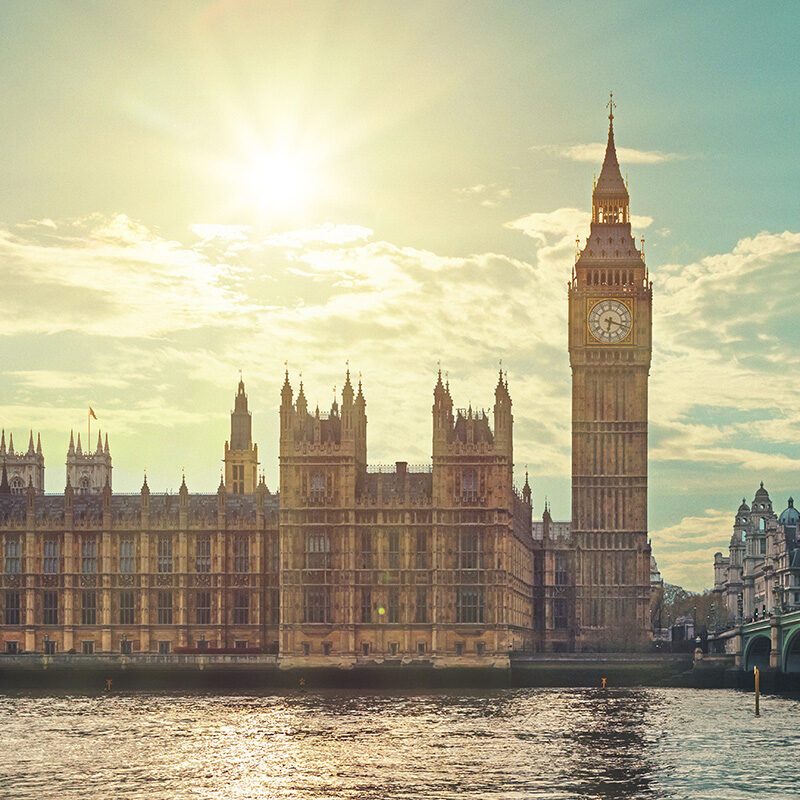Vista del Big Ben dal Tamigi