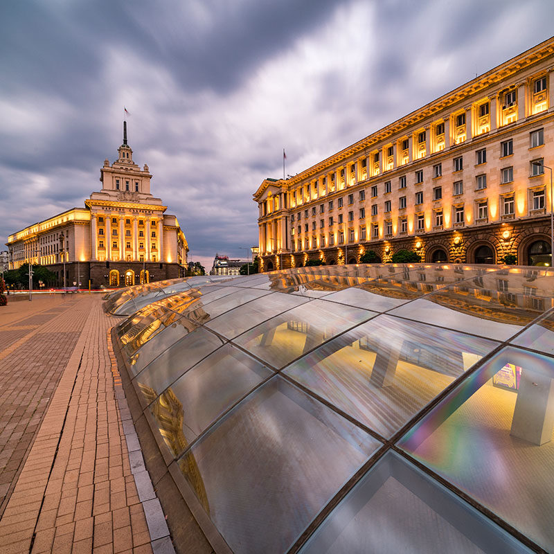 Vista panoramica del centro storico di Sofia