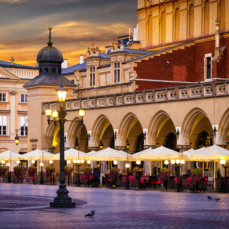 Piazza principale di Cracovia