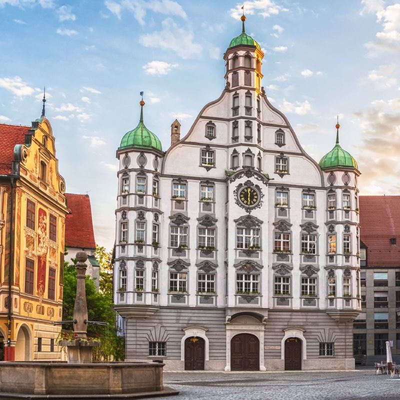 vista del municipio di Memmingen